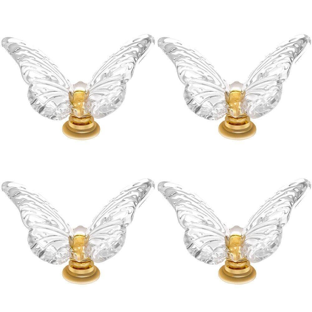 Boutons De Commode Papillon en Verre pour Rénover vos Tiroirs