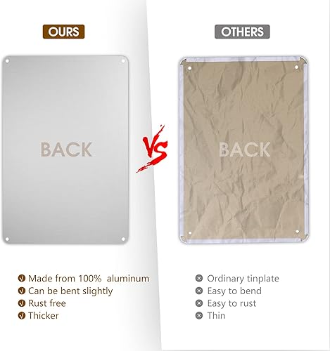 Miniatura 3 de Buena Amigos Letrero De Funny Tin Sign Bar Pub Garage Diner Cafe Home Wall Decor Art (Aluminum) 12 x 8 inches