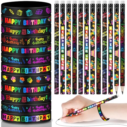 Sabary 48 lápices y pulseras feliz cumpleaños miniatura 1