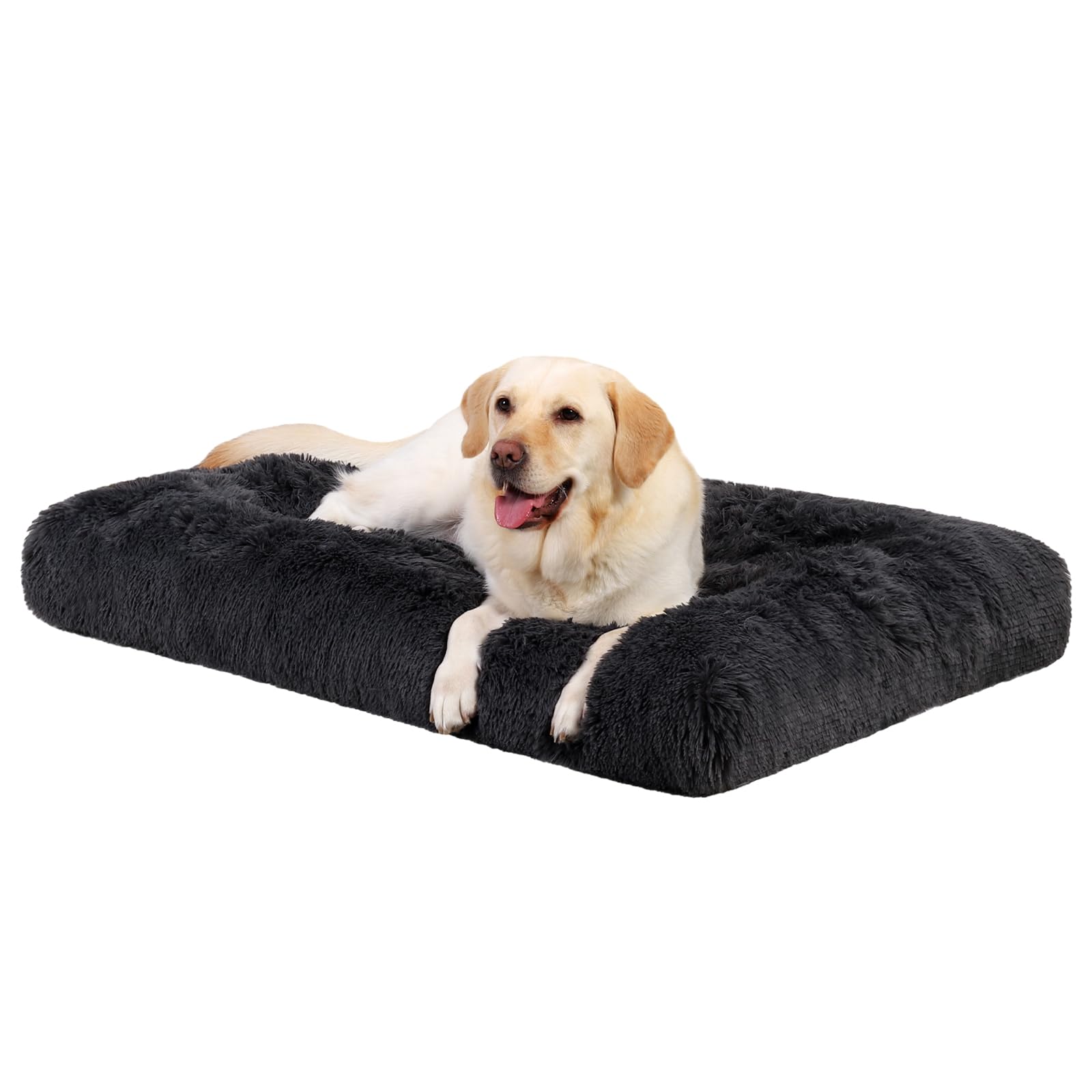Favodormir Cama para Perros Grandes Lavable, cojín XXL de Felpa mullida, Parte Inferior Antideslizante, Alfombrilla para Perros Grandes y medianos 122x74