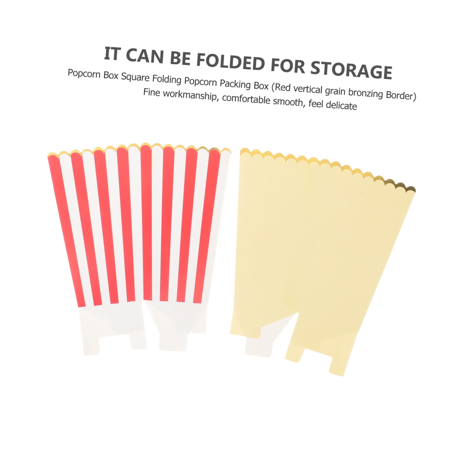 CIMAXIC Popcorn Boxes Popcorn Cases 12pcs Paper Snack Boxes Movie Night Supplies