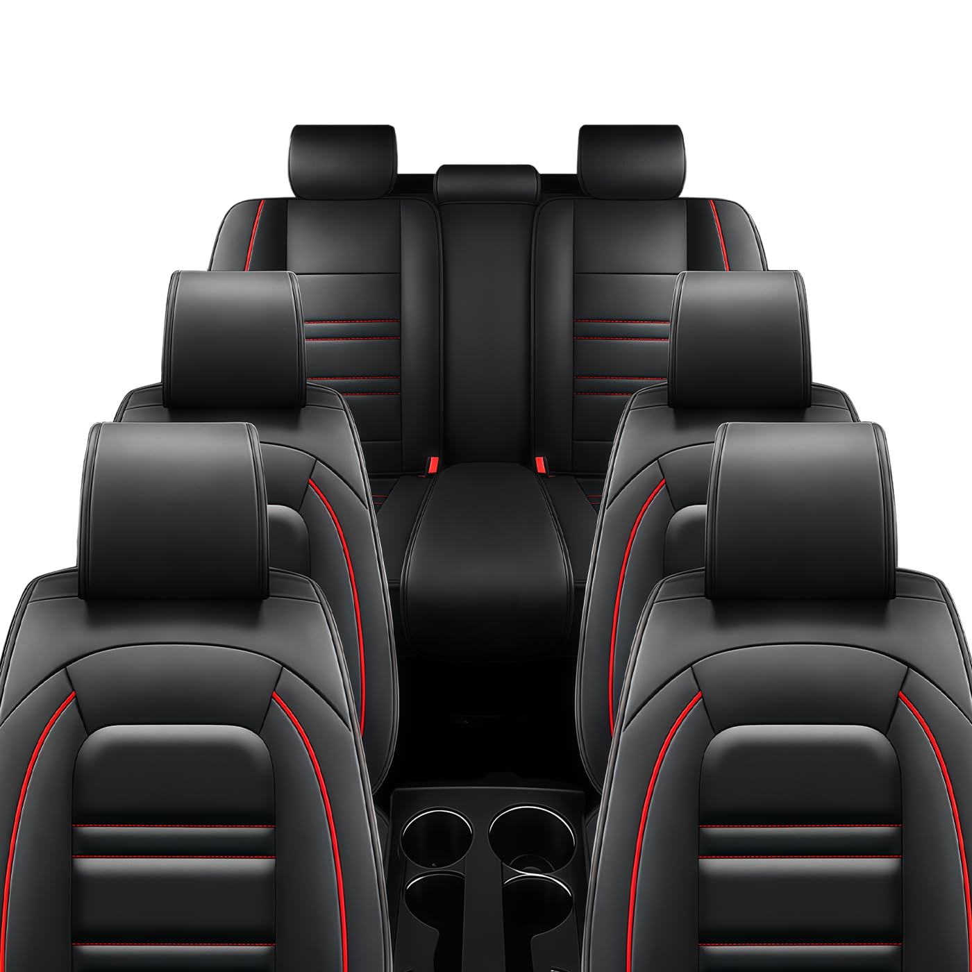 Leather Car Seat Covers Fit for Dodge Durango 2002-2023 Car Seat Cover 7 Seat Non-Slip and Waterproof Full
