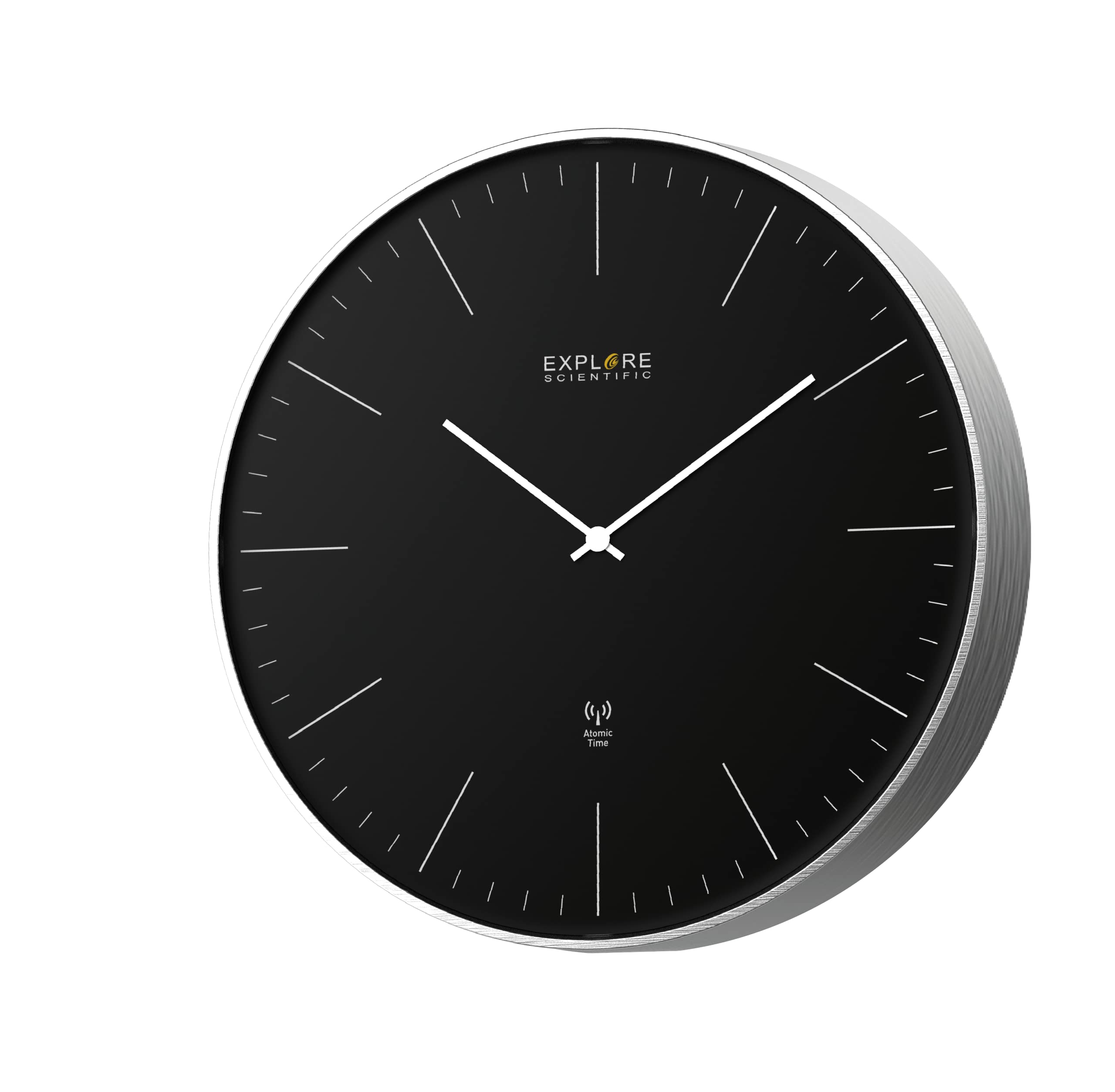 Wandklok MaxR, 25 cm, geluidsarm, grijs - Klok - kwartsklok met