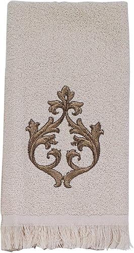 Miniatura 6 de Avanti Linens - Toalla de mano, toalla de algodón suave y absorbente, accesorios de baño bordados (colección Mónaco, marfil)