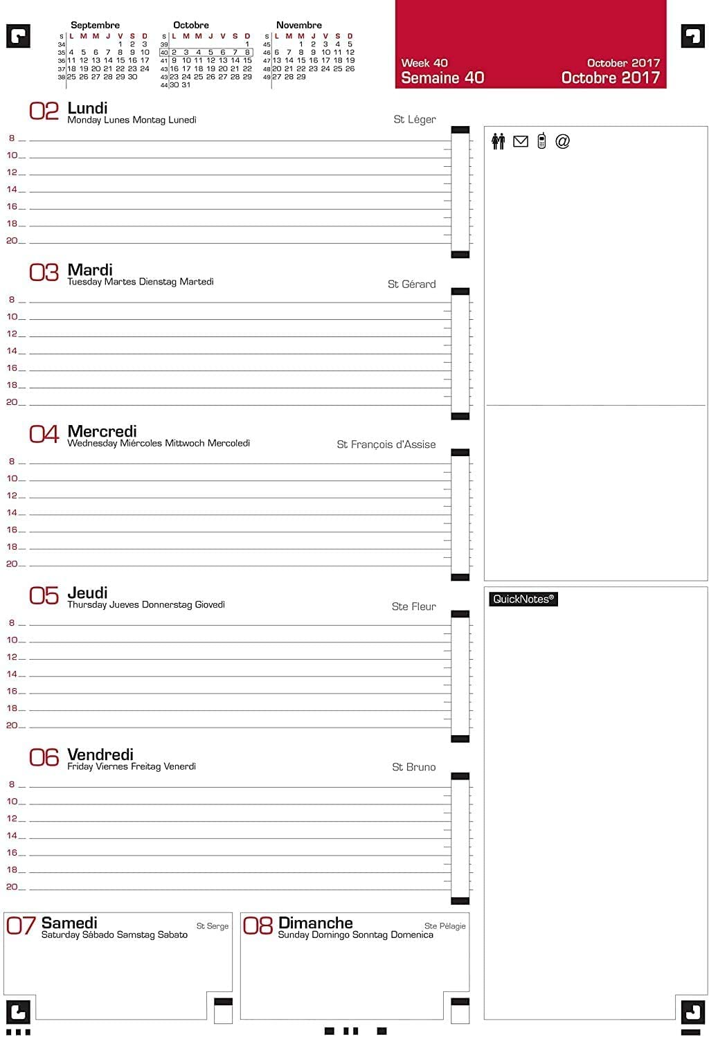 Blumie Shop Professor Oxford Diary August 2022 to August 2023 + 1 Blumie Touch Stylus Pen (Black and Red) - Image 3