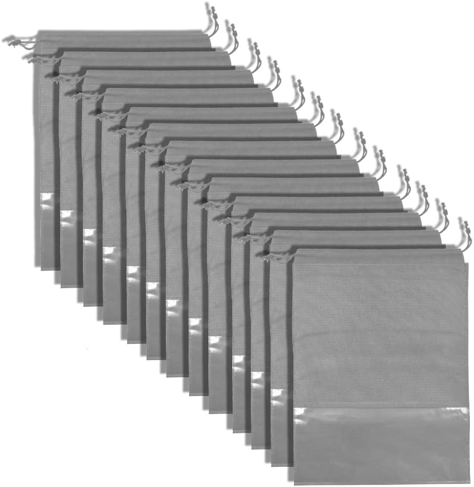 BUYGOO 12Pcs Shoe Bags for Travel Waterproof NonWoven