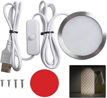Lights Kits 3D Printers Creative LED Lighting Kit Suitable for Crafting White Nightlight Models 3D Printers Accessories