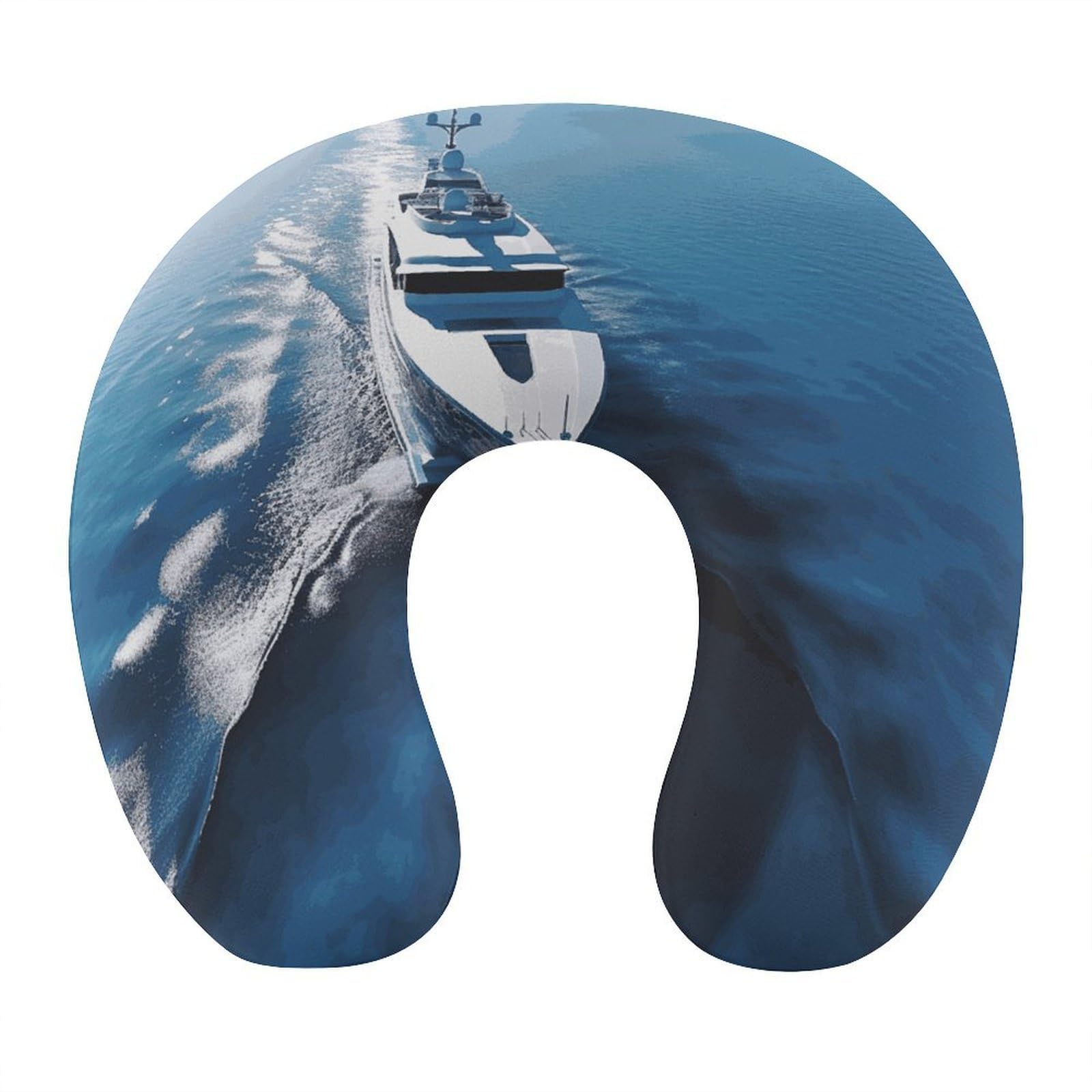 FekiLoot Yacht Travel Pillow,U Shaped Office Napping Pillow Support Neck and Head Comfortable Travel Neck Pillow U Shape Sleeping Essentials for Long Haul Flights