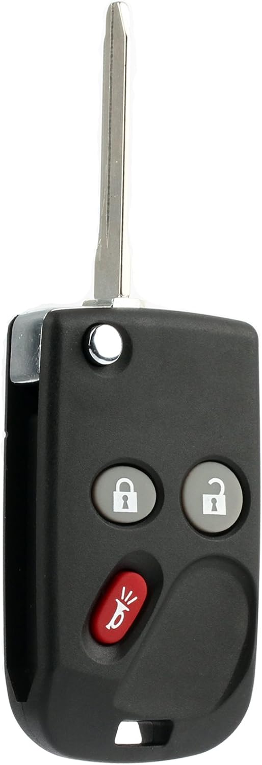 KeylessOption Keyless Entry Remote Control Car Flip Ignition Key Fob Replacement for LHJ011