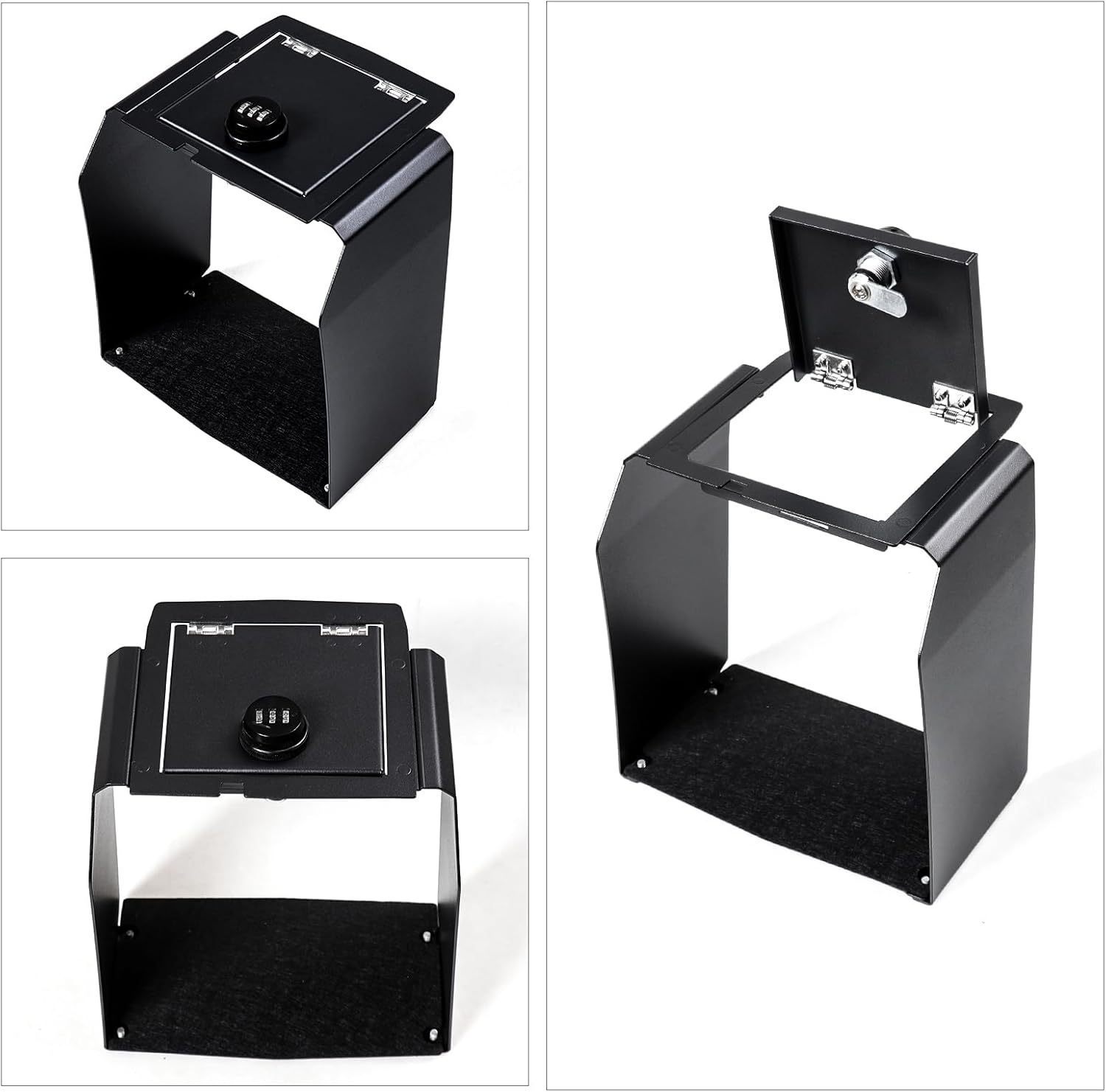 Center Console Armrest Lock Box for Jeep Wrangler JK 2012-2018,Safety Box with 3-Digit Combinaion Lock