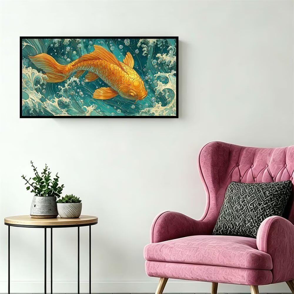 Diamond Painting Eckige Steine Goldfische Diamond Painting Bilder -L513