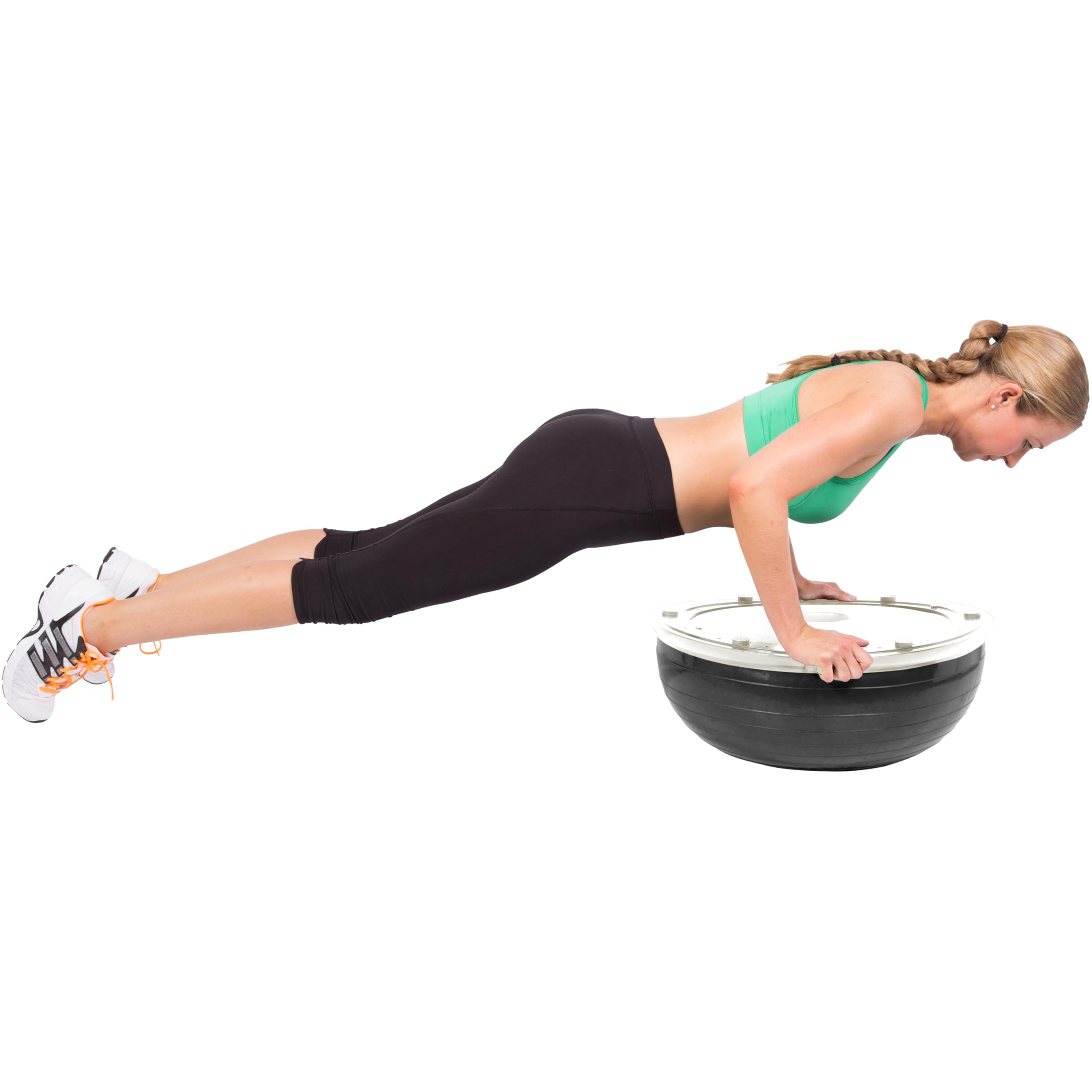 SportPlus Balance Board aus Holz mit Rolle und rutschfestem Griptape, Therapiekreisel mit seitlichen Griffen, Gleichgewichtstrainer mit Trainingsgriffen, Wackelbrett für Körperhaltung, Reha & Yoga