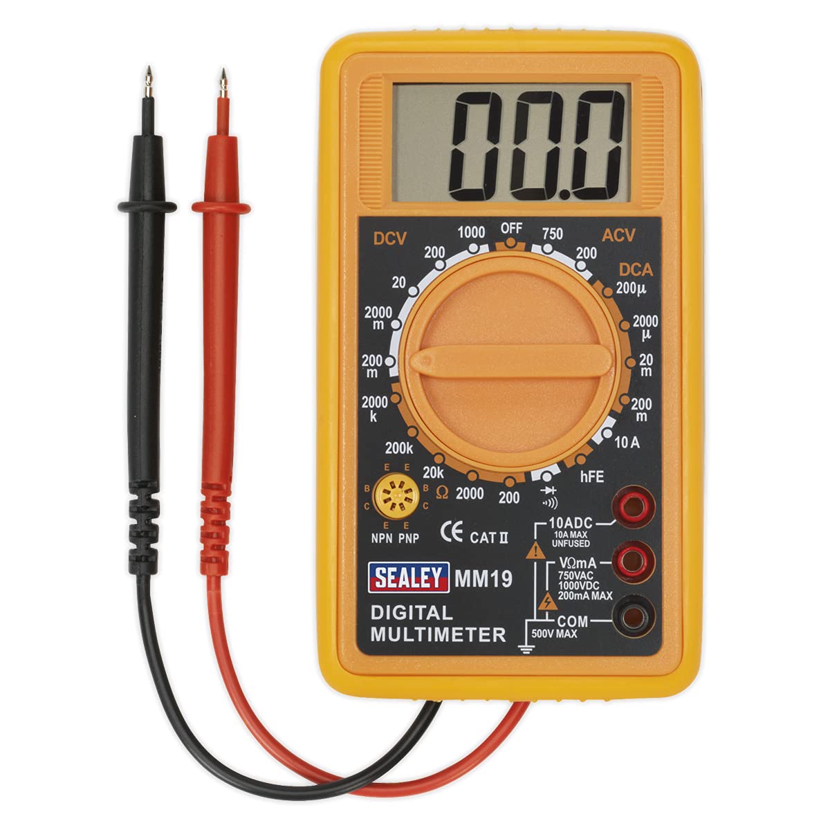 Sealey MM19 Digital Multimeter 7 Function