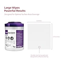 Vista 8 de Super Sani-Cloth - Toallitas desechables germicidas, desinfección de grado hospitalario, 160 toallitas grandes de 6 x 6.75 pulgadas cada una, caja