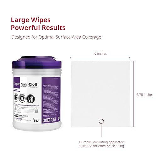 Miniatura 12 de Toallitas desinfectantes de superficies desechables profesionales, súper sani, 160