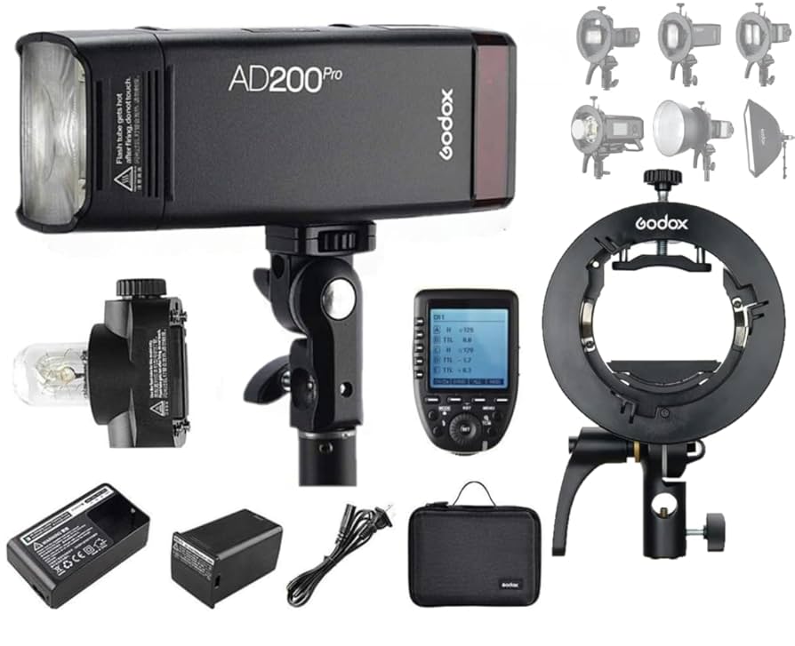 Amazon.com : GODOX AD200 Pro AD200Pro 200Ws 2.4G Flash