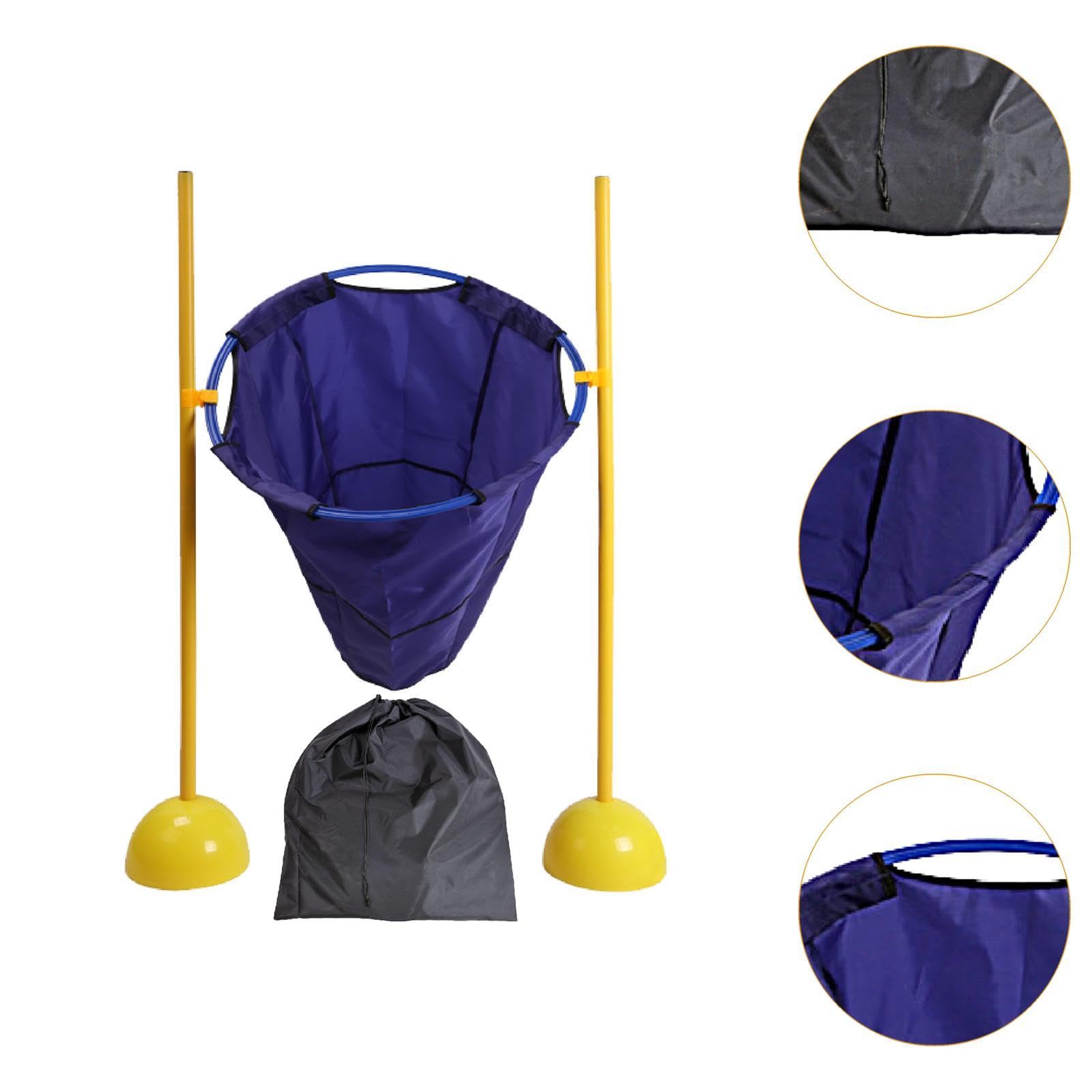 Gioco di Lancio per Interni Ed Esterni, Include 10 Sacchi di Sabbia, attività Divertente per Bambini, Blu
