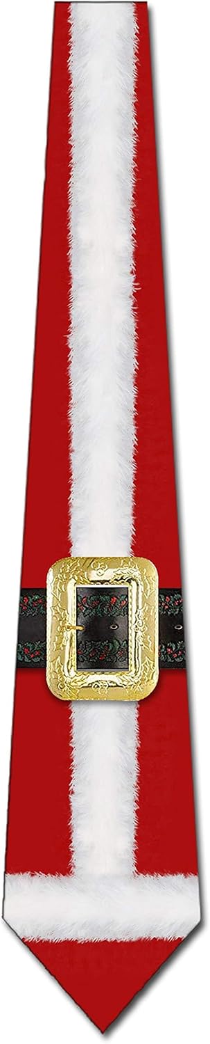 Three Rooker Santa Ties Mens Christmas Neckties Santa's Suit