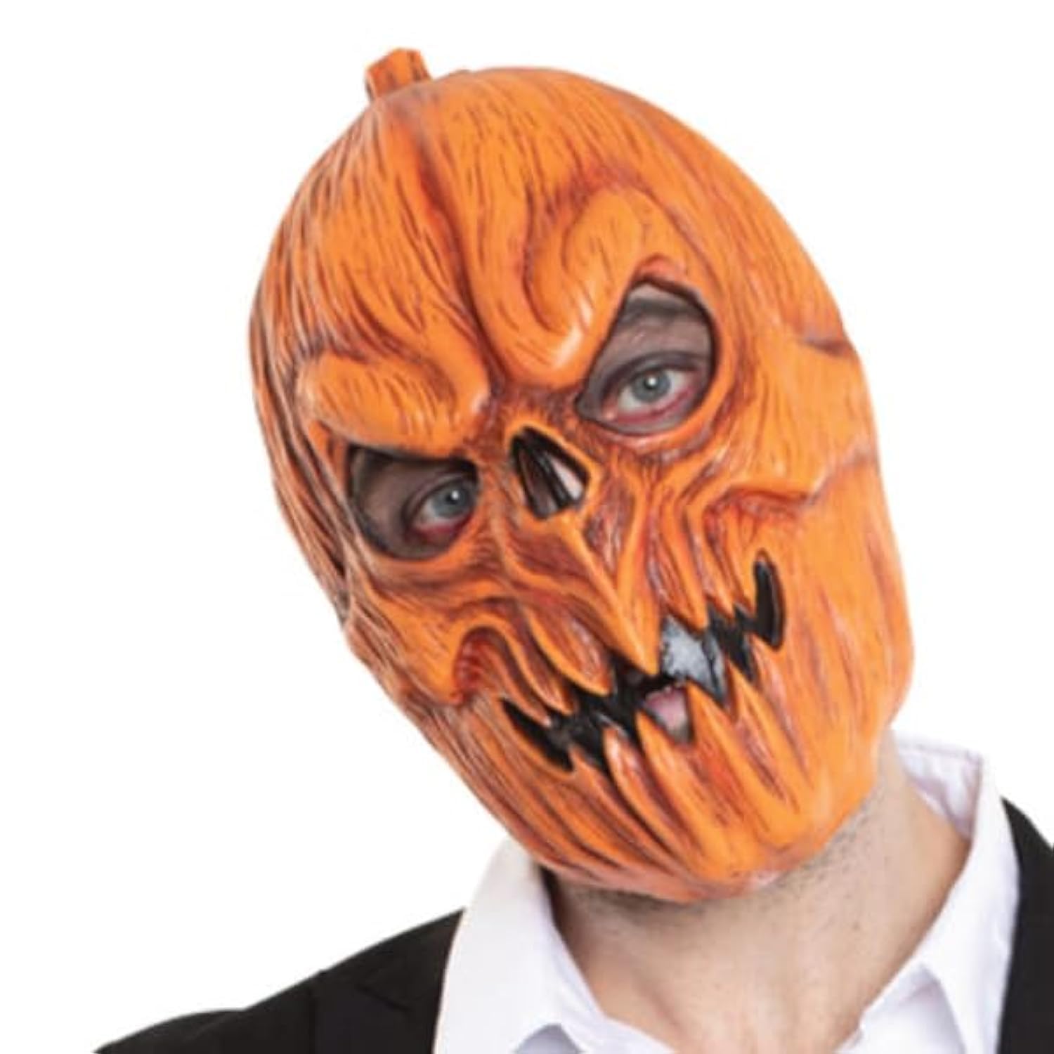 Folat 23838 Mask Scary Pumpkin Orange