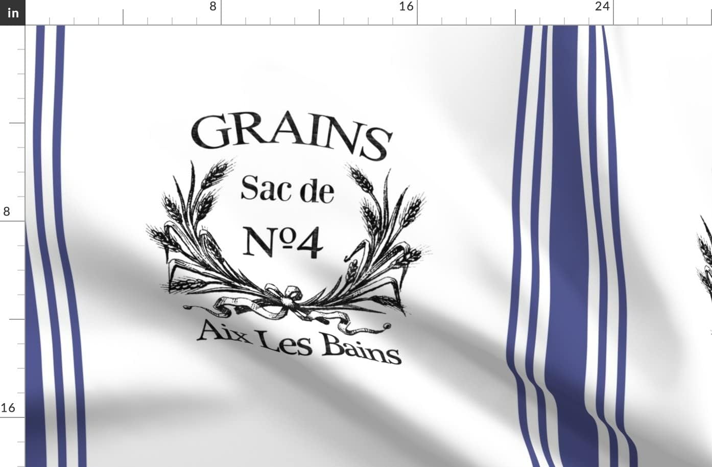 Spoonflower Fabric - French Label Grain Inspired Rustic Vintage Shabby Chic Kitchen Tea Printed on Organic Cotton Sateen Fabric by The Yard - Sewing Quilting Apparel Home Decor