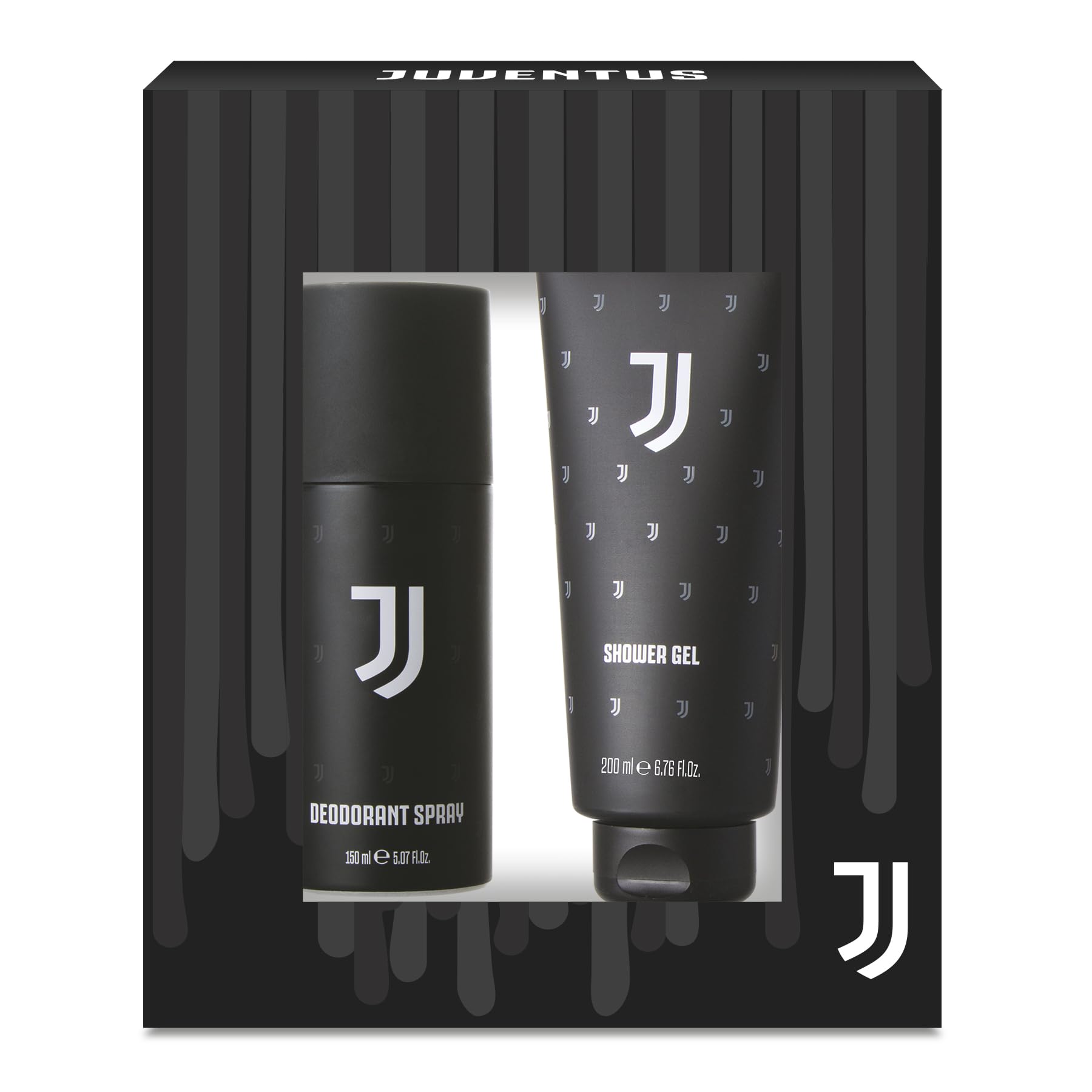 JUVENTUS | Pudełko Męskie, Dezodorant 150 ml + Prysznic 200 ml + szalik
