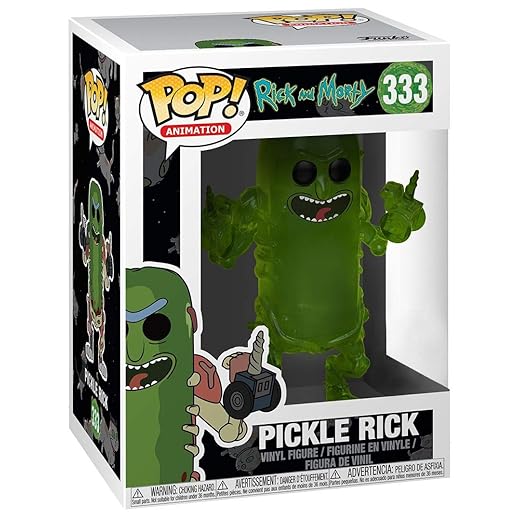 Funko Rick &Amp; Morty - Pickle Rick (Translucent Exclusive Limited Edition) #333