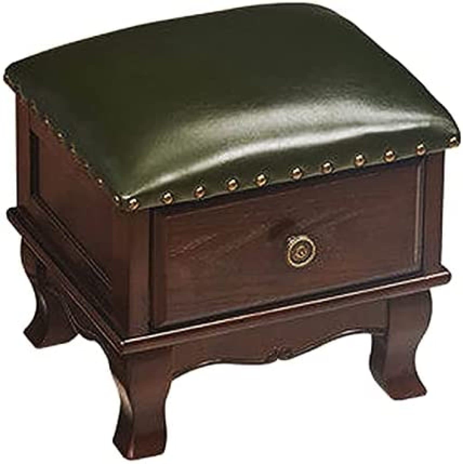 Pouf en cuir avec rangement pour désencombrer un petit salon