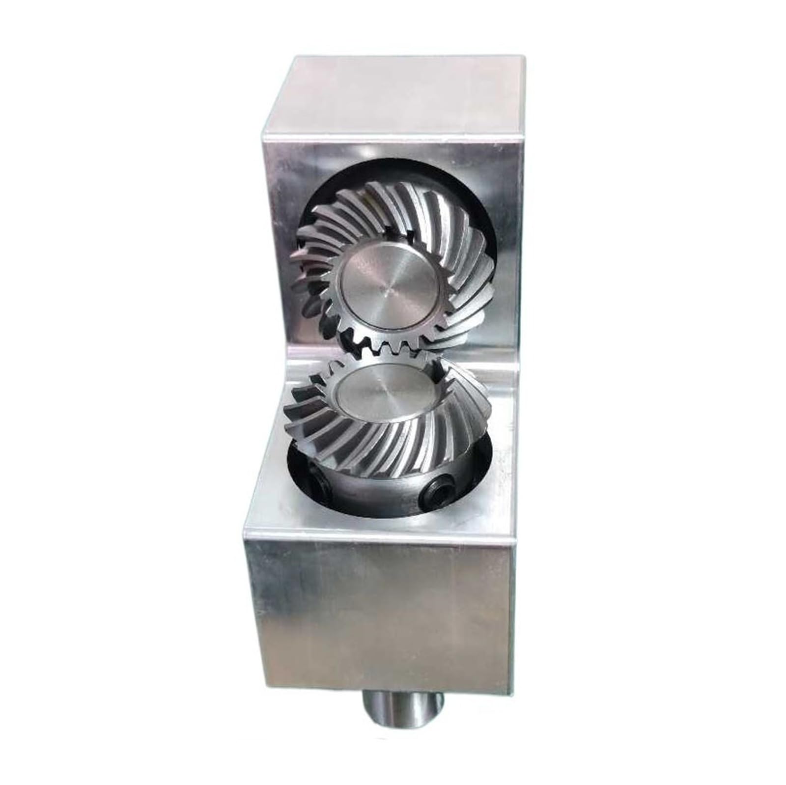 Dispositivo Conmutador de aluminio con eje de 20 mm, transmisión 1 a 1, caja de engranajes cónicos espirales de 2 m y 20 dientes, reductor de inversión de 90 grados. Dirección