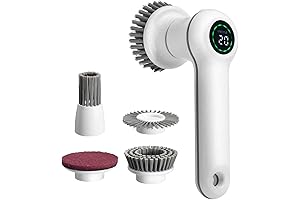Electric Scrubber for Cleaning Bathroom Brush: Power Shower Cleaner Handheld Cordless
