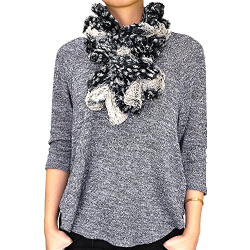 Faux Fur Pull Through Collar Neck Scarf