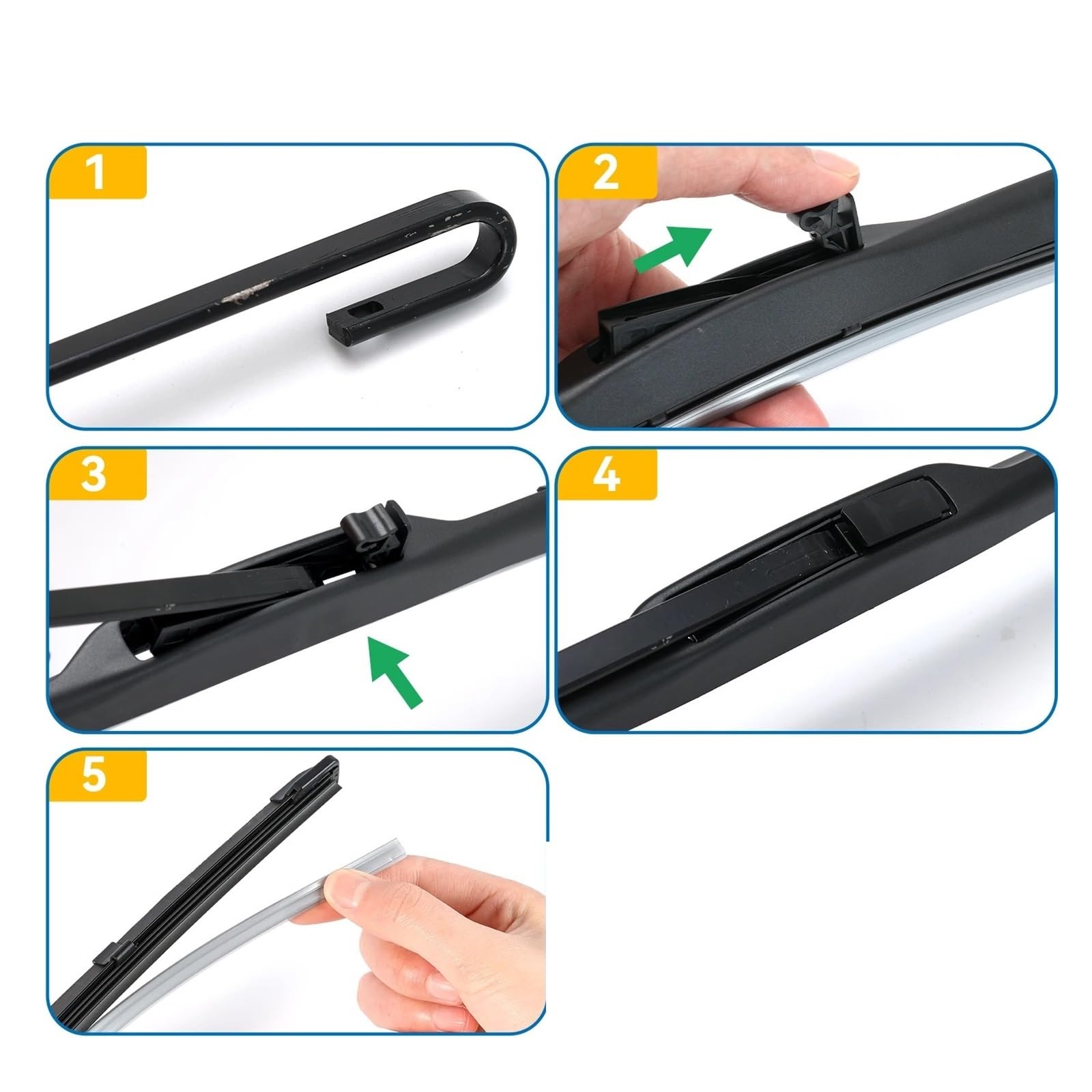 Escobillas repuesto Para Mazda 2 Demio DJ DL 2014-2023 Limpiaparabrisas Delanteros Escobillas De 22"+17" limpiaparabrisas automóviles