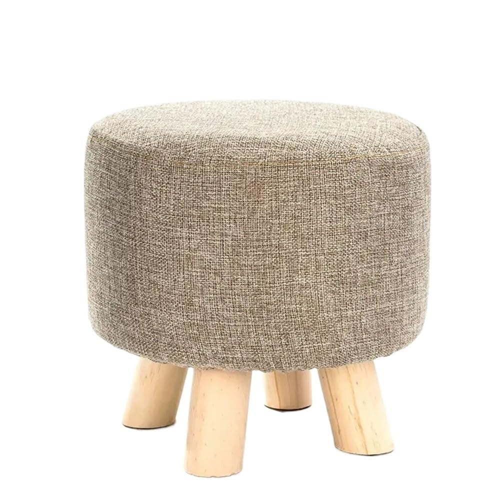 KUYCCSTRESI Square Jacquard Stool Cover Anti Slip Detachable Footstool Cover(Grey Round2)