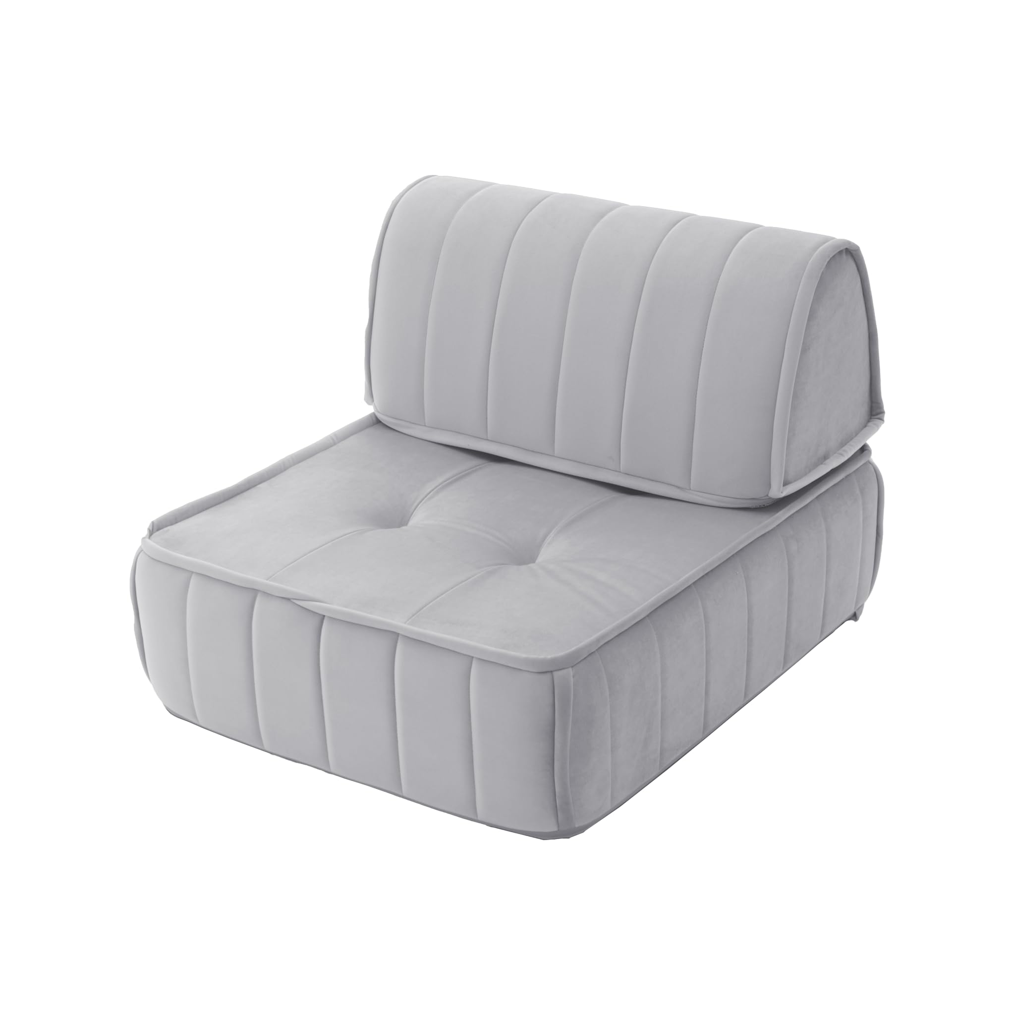 【人気商品】セルタン マルチクッションソファ ライトグレー セット ベロア生地 Amazon.co.jp: セルタン マルチクッションソファ ライトグレー セット
