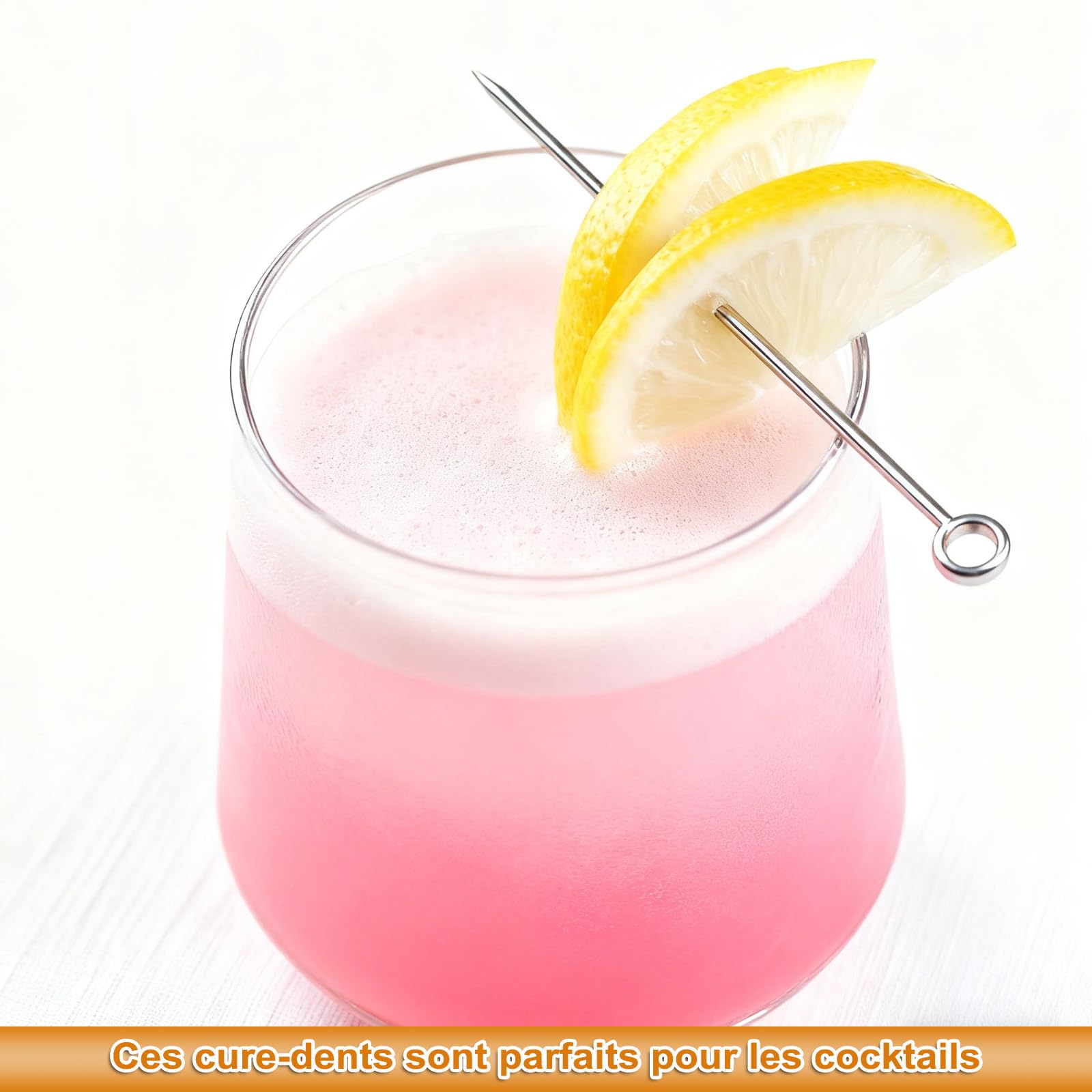 Quyueug 16 Pièces Touillette Cocktail Inoxydable - Pique