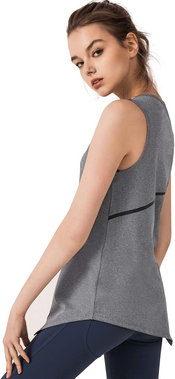 Amazon Morgen Sky タンクトップ レディース スポーツ ヨガウェア トップス 吸汗速乾 フィットネス トレーニング ジム ランニング ワークアウト エクササイズ ロング丈 Bx01 グレー S S アクティブシャツ Tシャツ 通販 Amazon Morgen Sky タンクトップ レディース スポーツ ヨガウェア トップス 吸汗速乾 フィットネス トレーニング ジム ランニング ワークアウト エクササイズ ロング丈 Bx01 グレー S S アクティブシャツ Tシャツ 通販