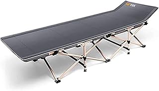 Cama De Acampamento Dobrável Dobrável De 5 Segundos, Cama Dobrável Portátil Dobrável Para Uso Interno E Externo, Cama Dobrável Ultraleve,Cinza,Excellent1