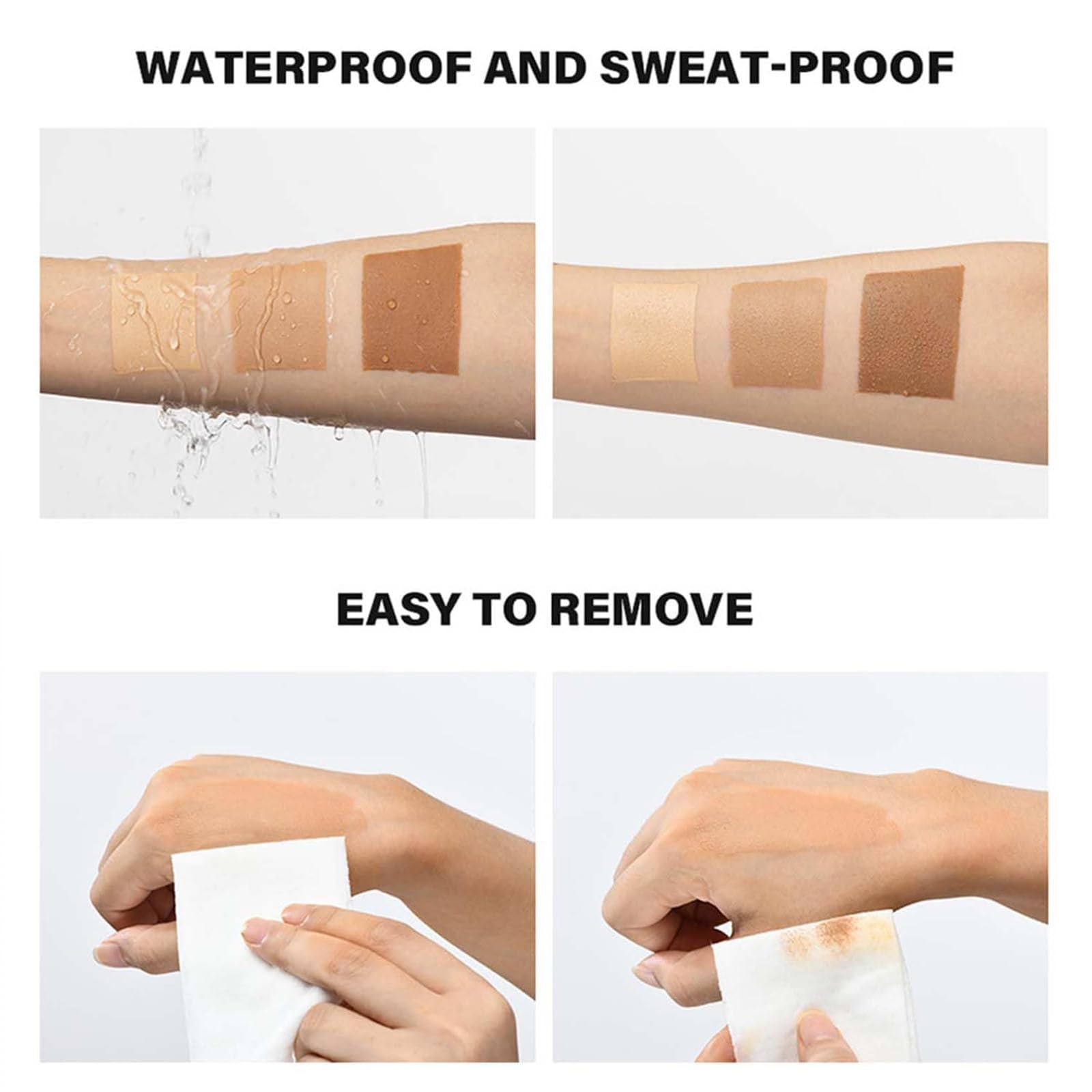 Miracle De Paris Leg Makeup, Miracle De Paris Body Coverage Perfector, All Over Complexion Perfector With Brush For Legs, Waterproof Long-Lasting Sweat-Proof Coverage Concealer (#2)