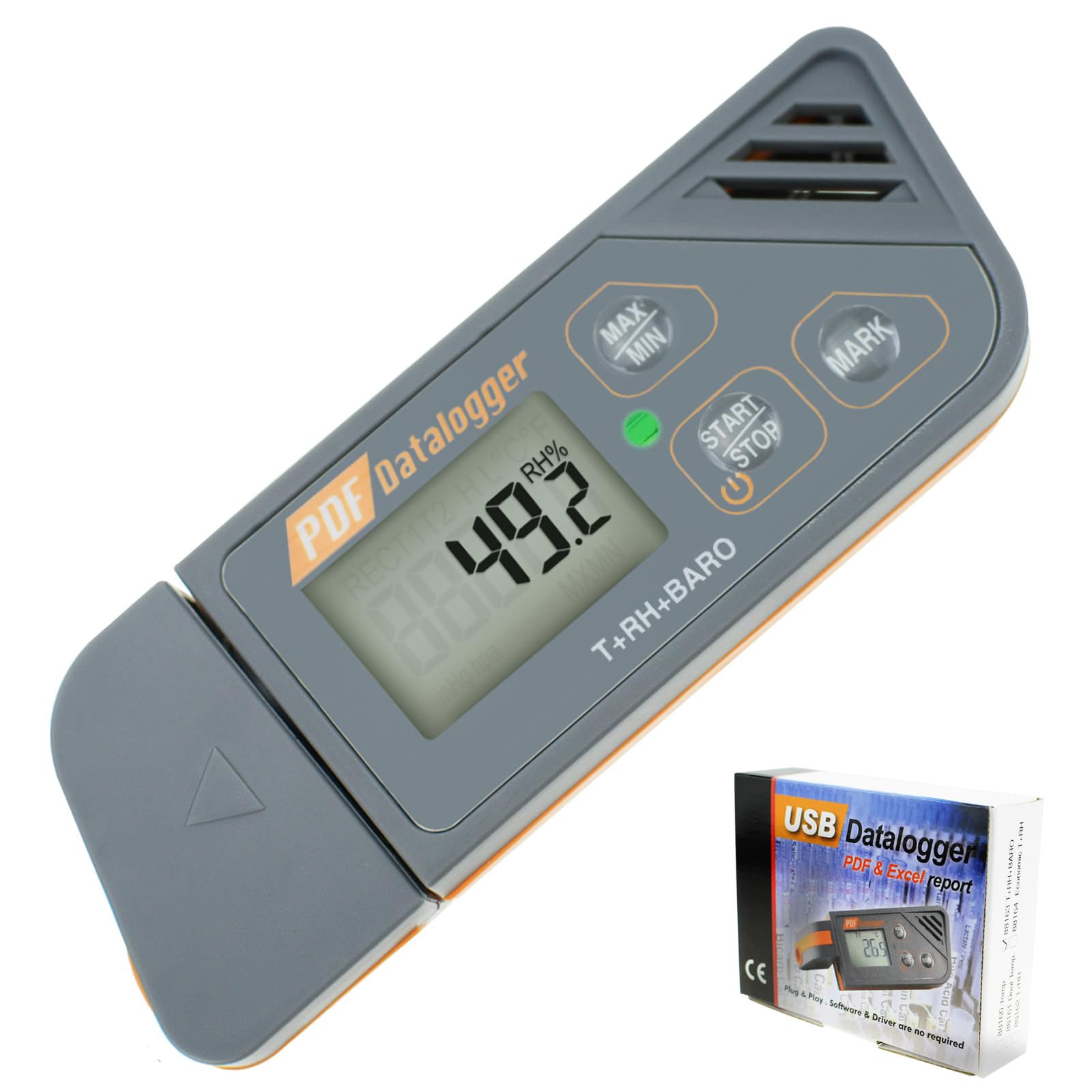 Temperature Humidity Data Logger USB Recorder with Atmospheric Pressure Sensor IP65 Waterproof High Accuracy CSV & PDF Reports-image-17