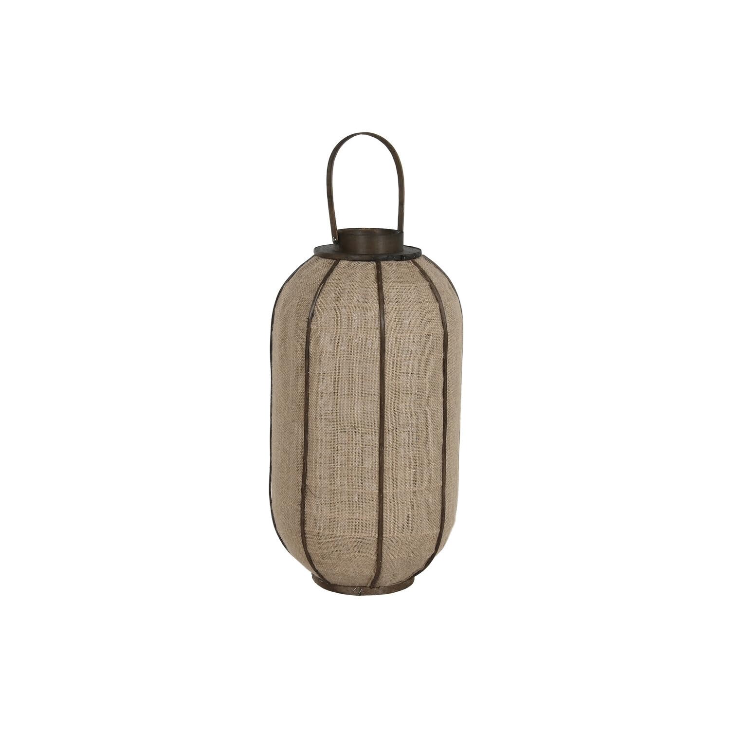 PORTAVELA YUTE BAMBU 33X33X61,5 NATURAL
