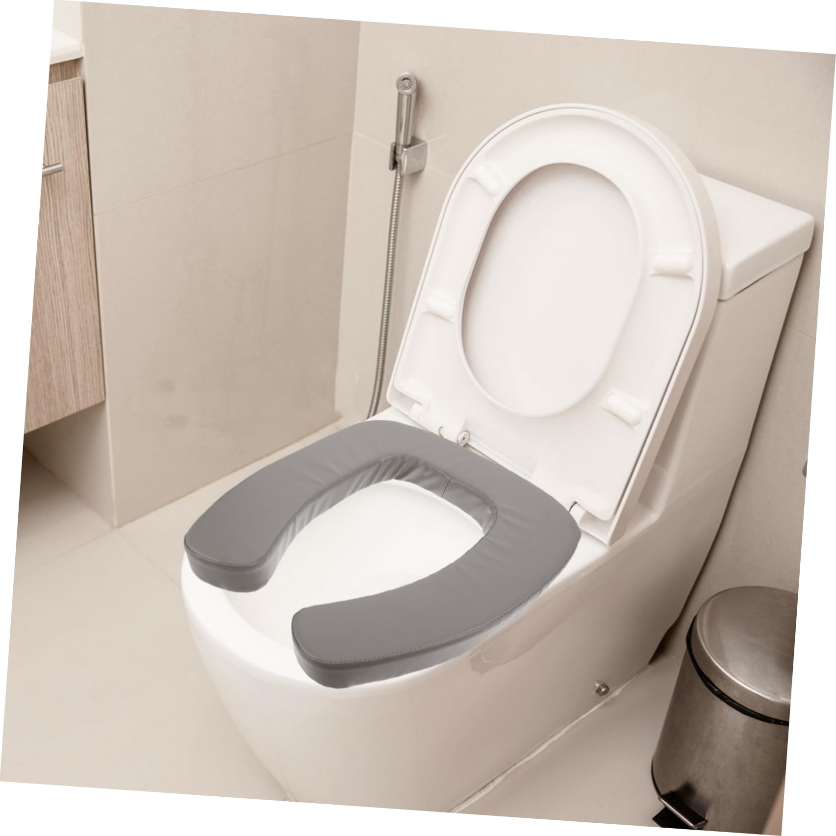 Rialzo Bidet per Anziani in Spugna Cuscino Morbido e Spesso per Bagno Domestico, Supporto Wc Confortevole e Resistente per Utilizzo Quotidiano
