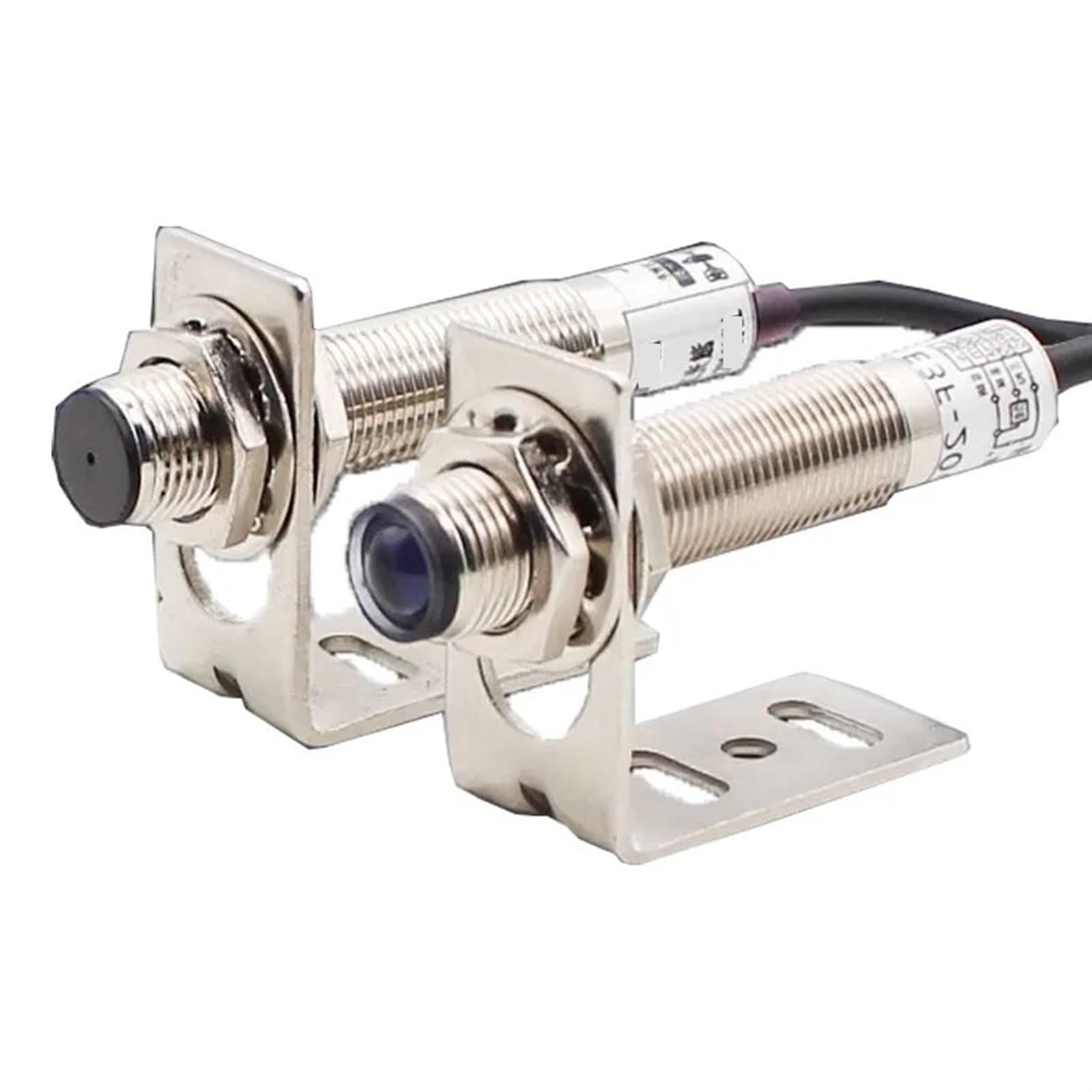 M12 laser opposite photoelectric switch E3F-20L/20C1 infrared proximity sensor normally open 20 meters laser sensor(NPN NO)