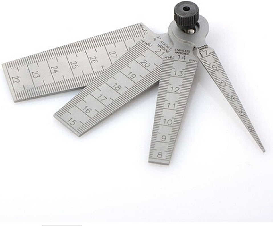 HangboughtEUStainless Steel Wedge Feeler Gauges Hole Gap Welding Metric Taper Gauge 0-29mm