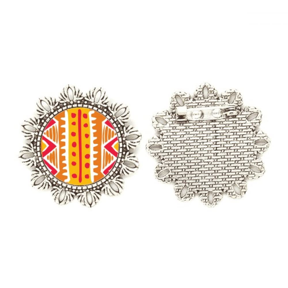 Broche de plata flor mexicana totems para vestidos y chaquetas formales 4