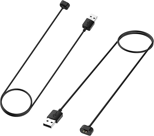 Chofit Paquete de 2 cargadores de reloj compatibles con Amazfit Band 7, cable de carga magnética rápida, cable de carga portátil compatible con