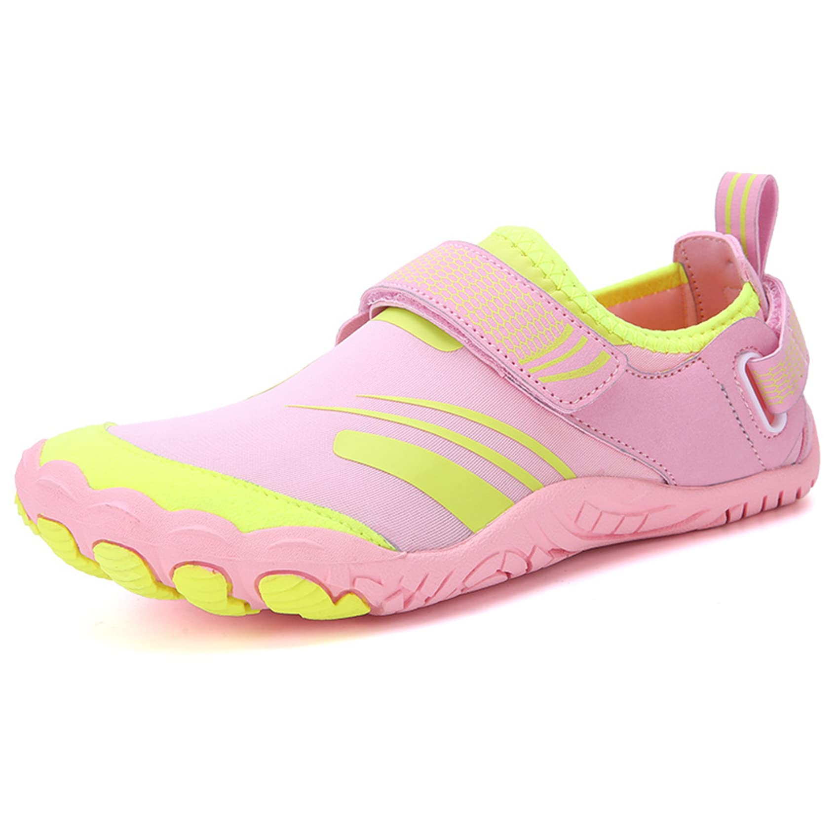 Zapatos Descalzos Universal para Hombres Y Mujeres Agua Zapatos De Playa Zapatos De Baño Secado Rápido Ligero Formadores Zapatos(46 EU, Pink)