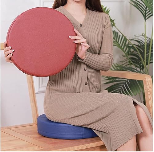 Miniatura 3 de Yanman Almohadilla de asiento impermeable para silla de patio, cómoda almohadilla de espuma viscoelástica redonda para asiento de silla al aire