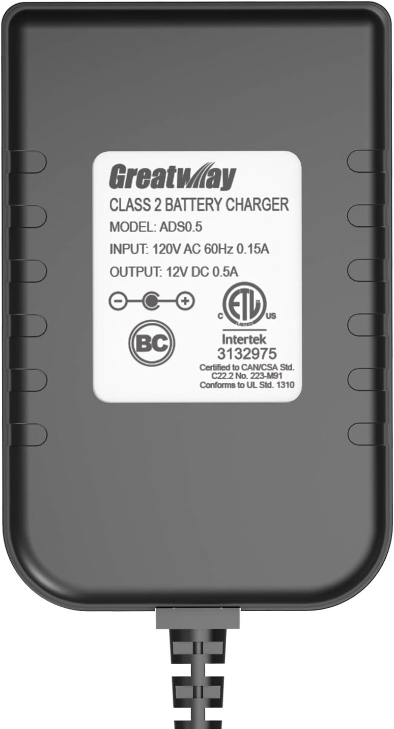Greatway Class 2 Battery Charger ADS0.5 12V 0.5A