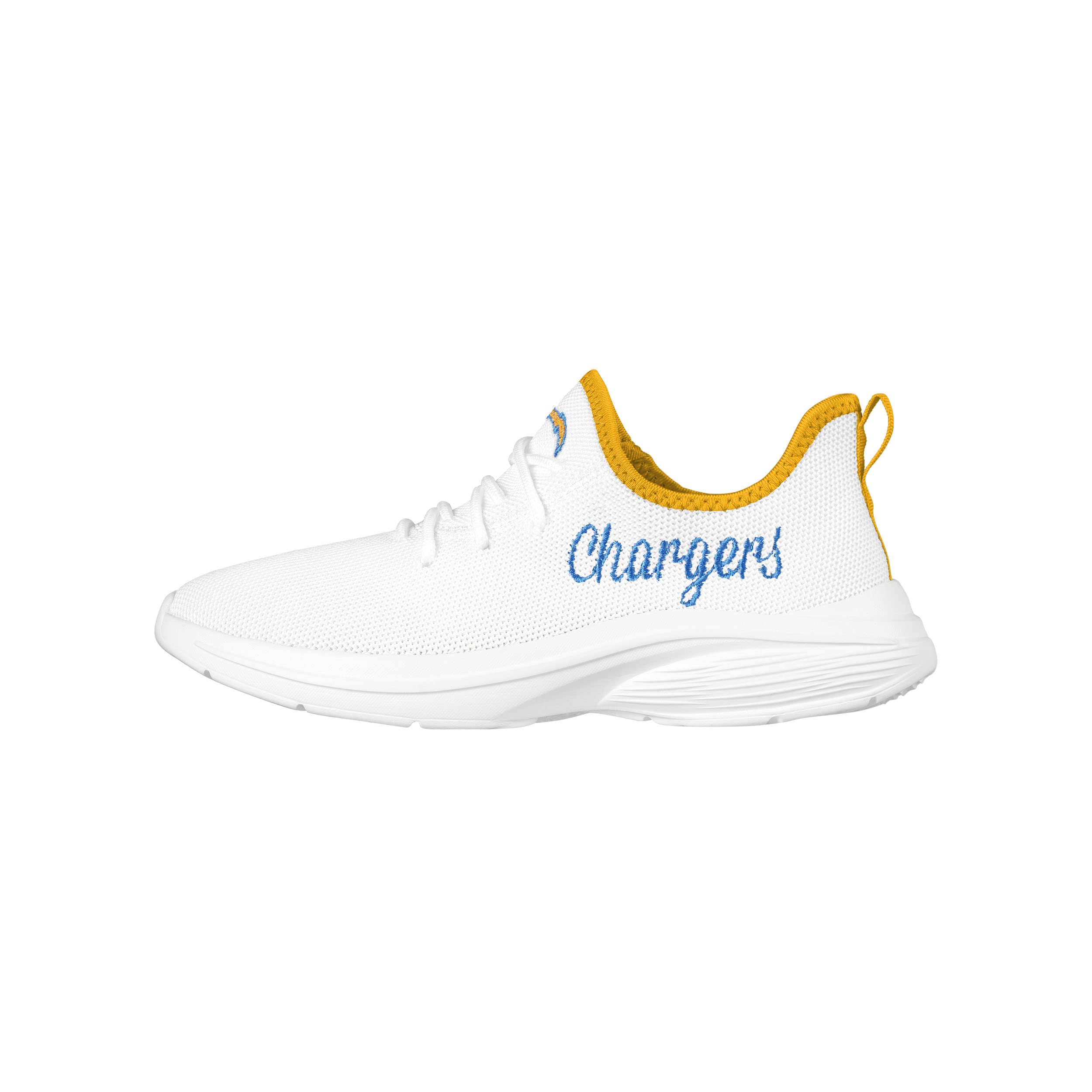 FOCO NFL Womens NFL Team Logo White Athletic Shoes Sneakers