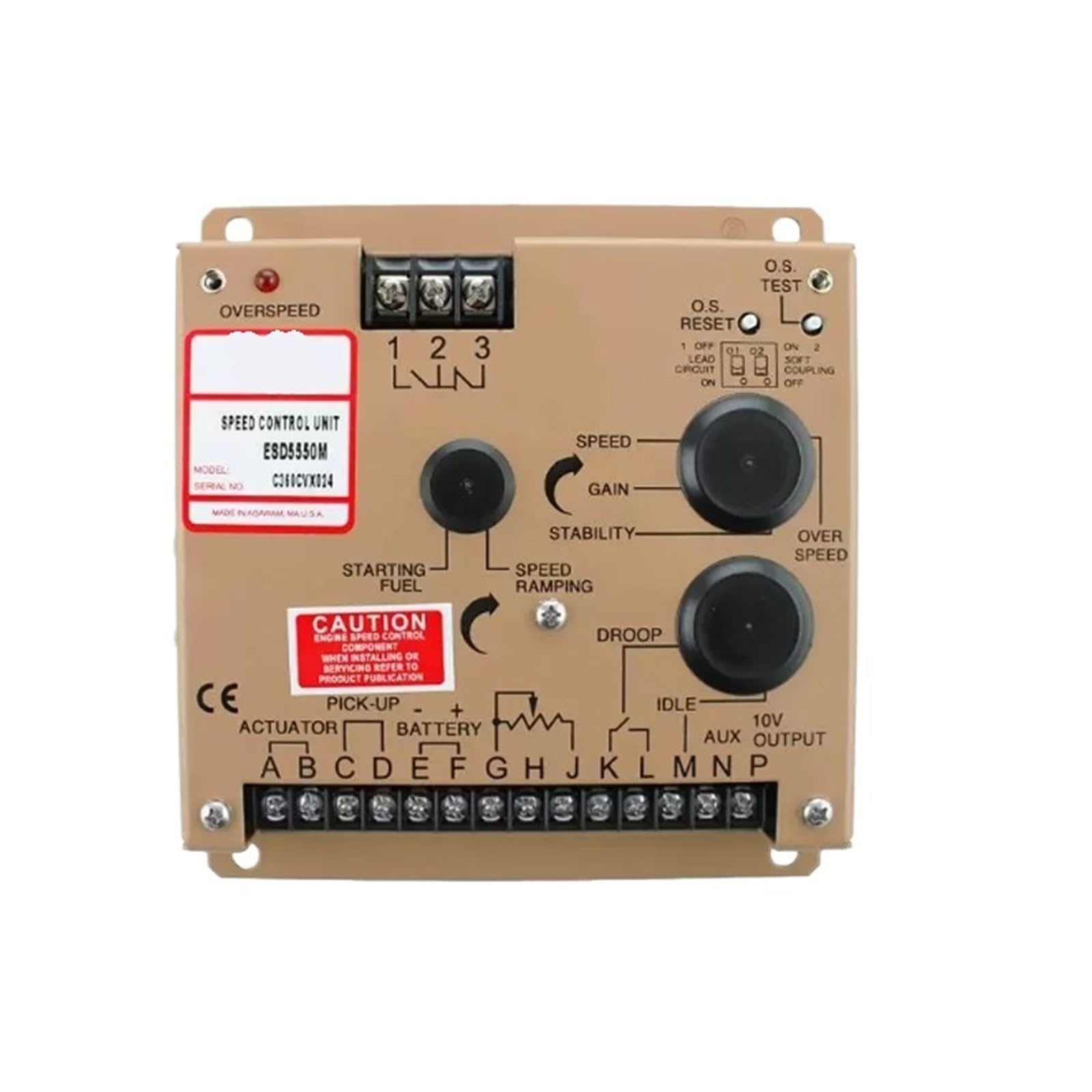 NURUGURE ESD5550M ESD5550 Diesel Generator Electronic Governor Speed Controller Replacement Module for Genset