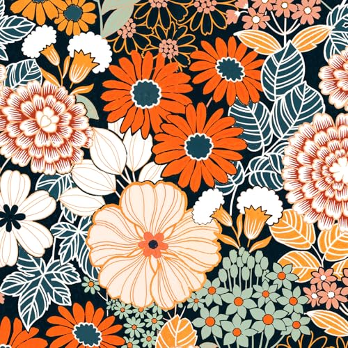 Vintique Floral Wallpaper Peel and Stick Boho Wall Paper Removable